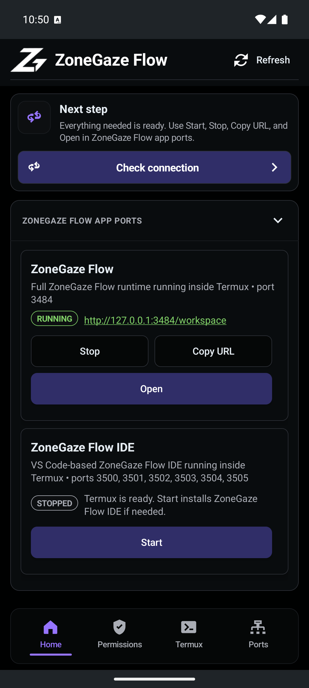 Android runtime running