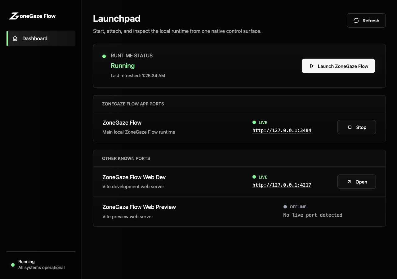 Mac runtime status